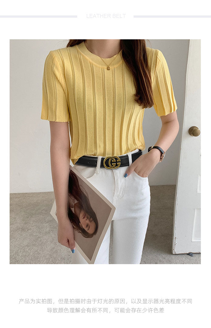 Classic G genuine leather belt - KALONBD.COM