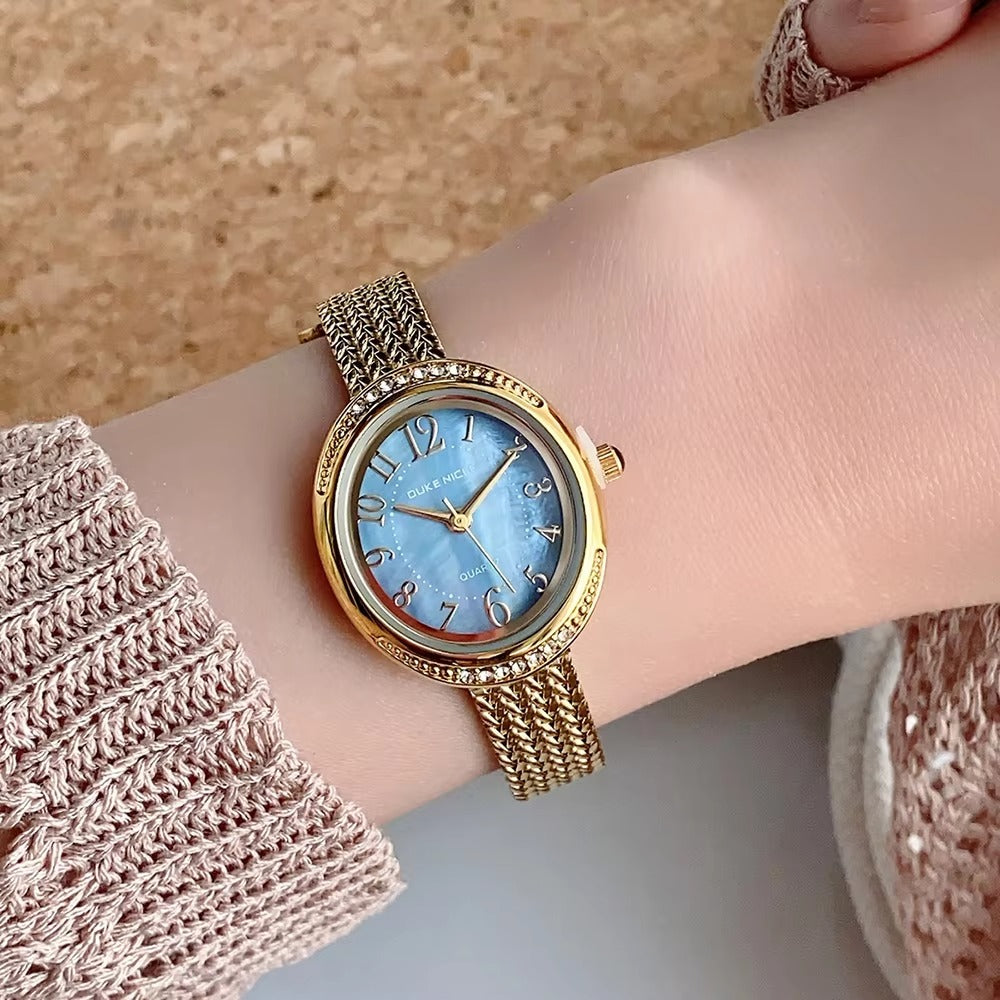 Kalonbd Retro exquisite oval Watch