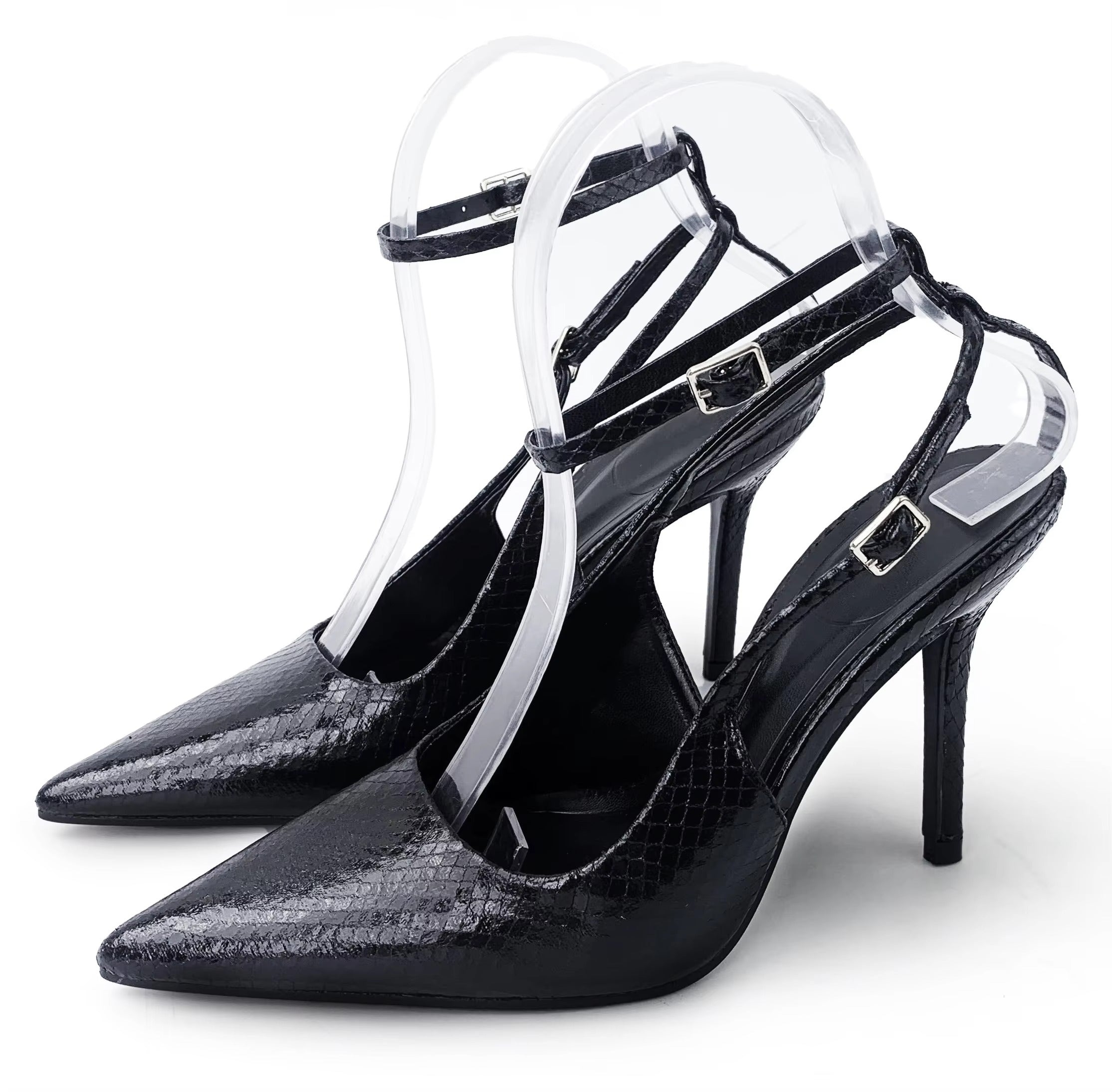 Kalonbd ZA25 summer new black heels - KALONBD.COM