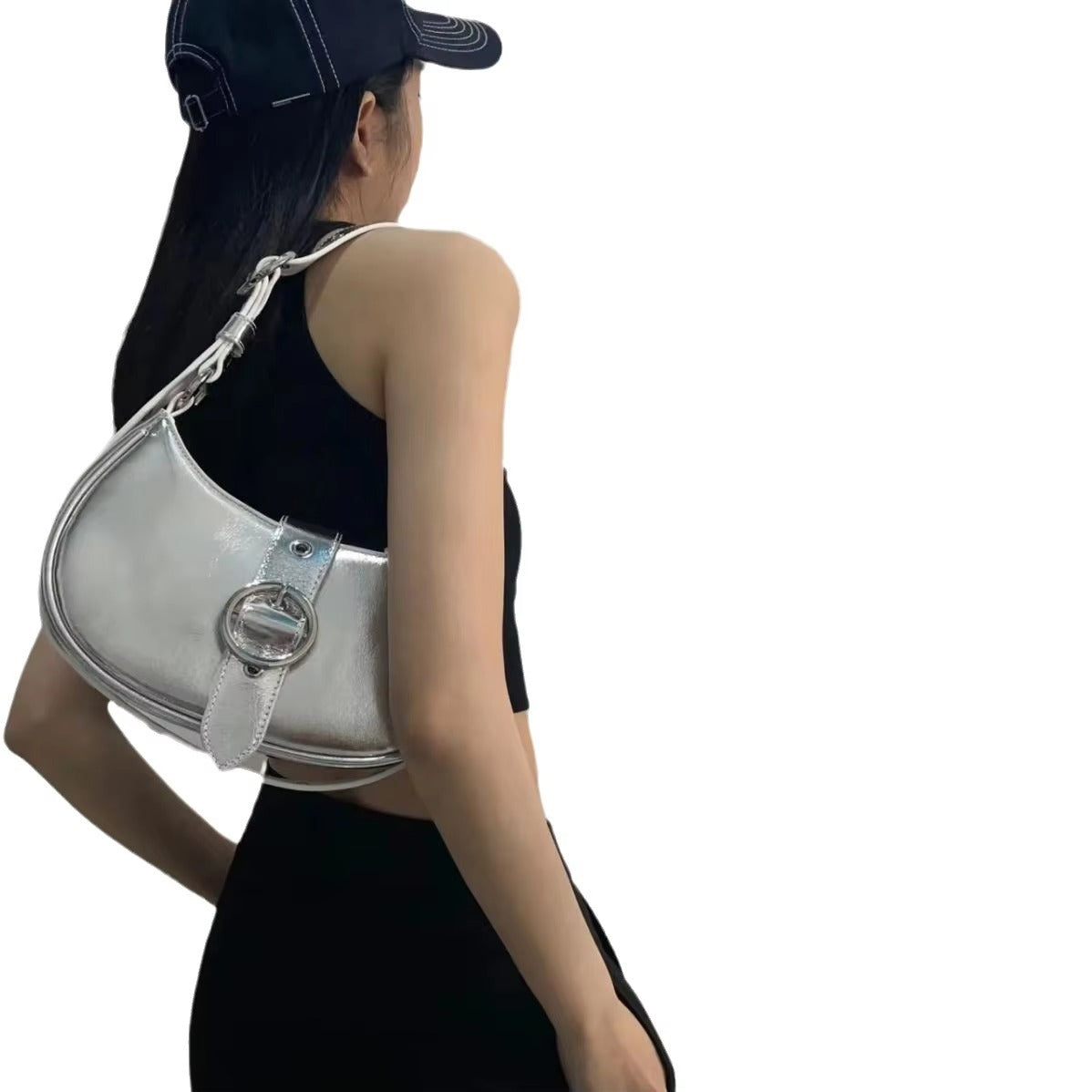 Designer silver saddle bag - KALONBD.COM