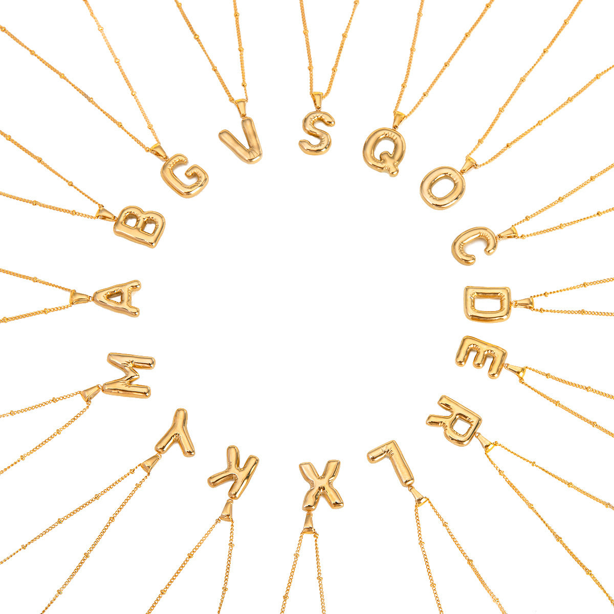 KalonBd stainless steel letter necklace. - KALONBD.COM