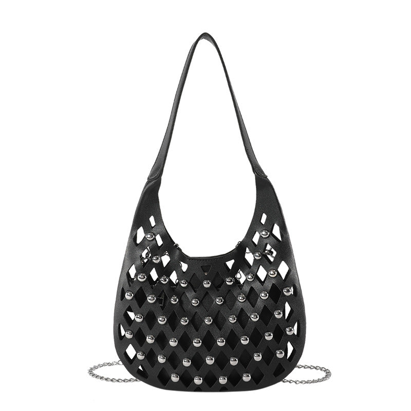 2025 New Trendy Hollow Rivet Shoulder Bag - KALONBD.COM