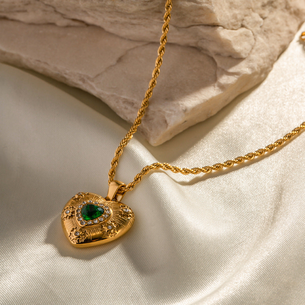 KalonBd Elegant gold zircon necklace. - KALONBD.COM