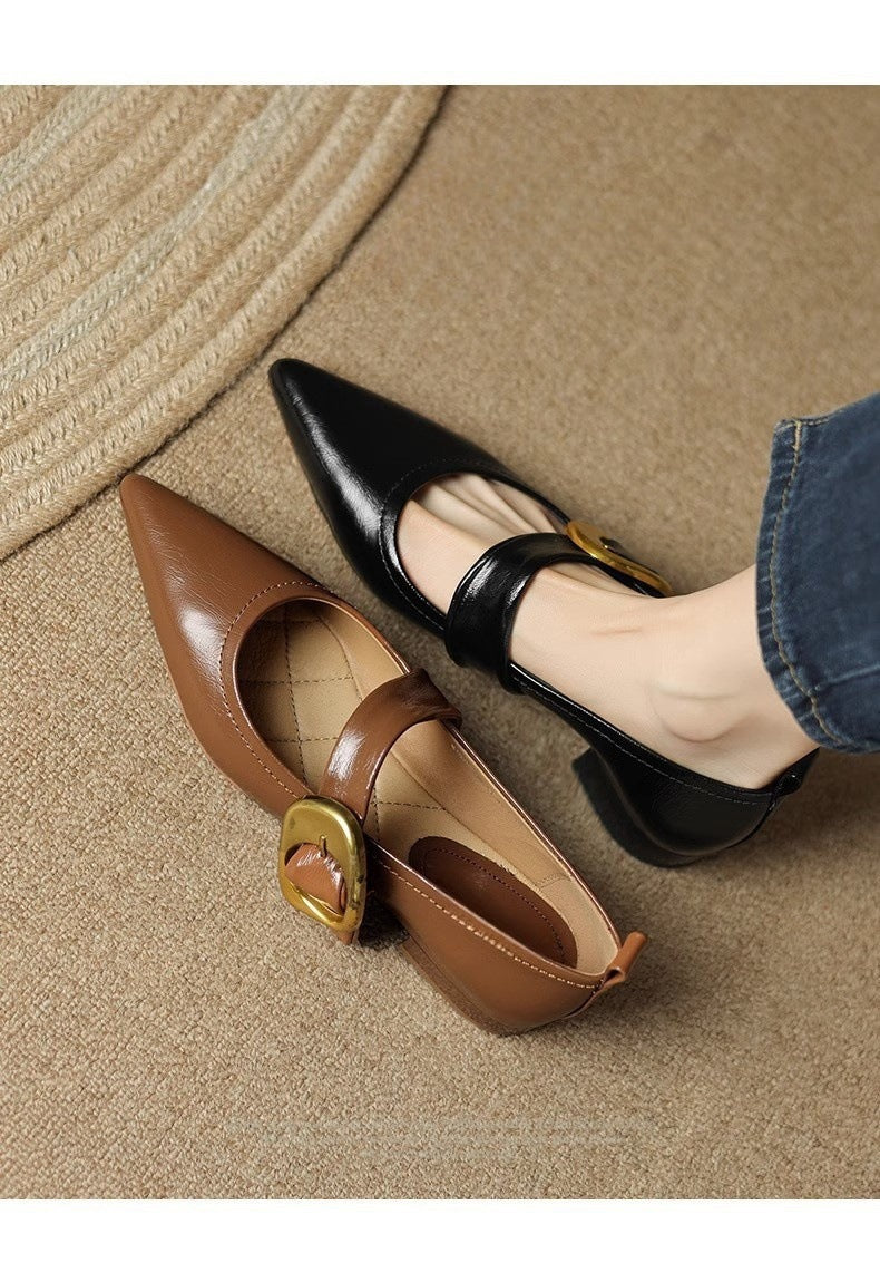 Shallow mouth low heel boots - KALONBD.COM