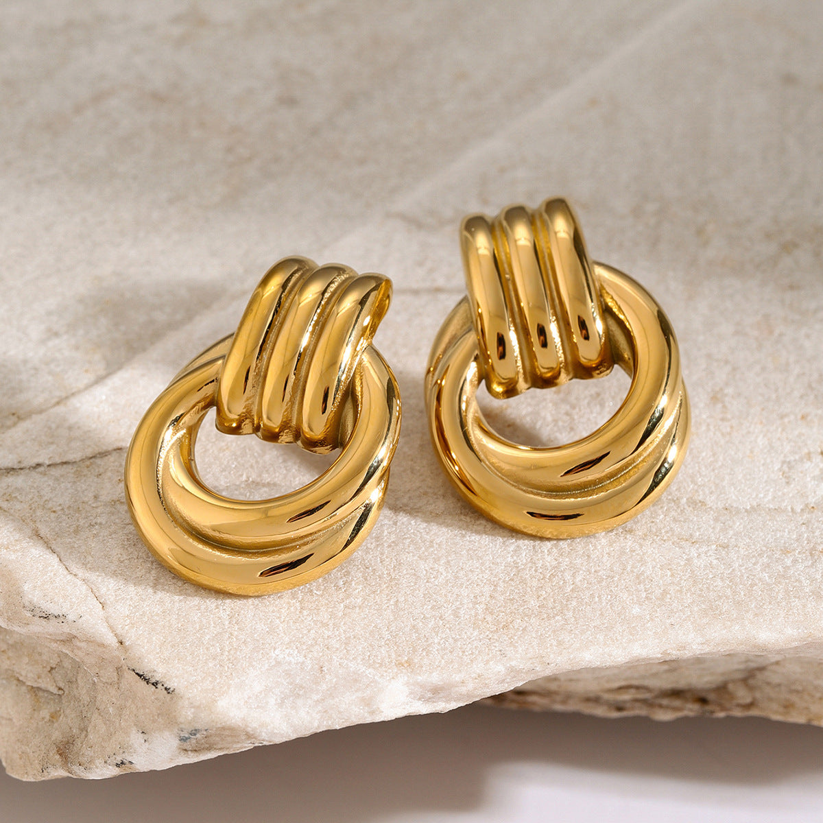 KalonBd Chic gold earrings - KALONBD.COM