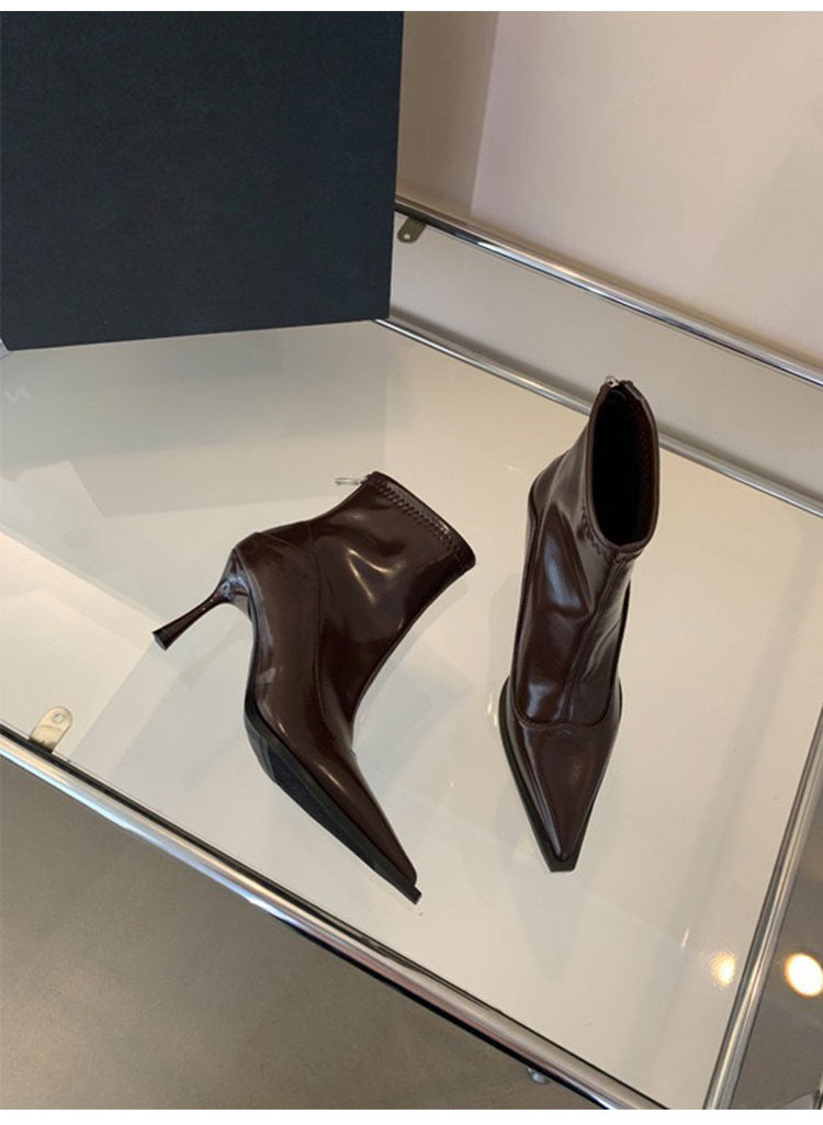 KalonBd American stiletto stitching skinny boots - KALONBD.COM