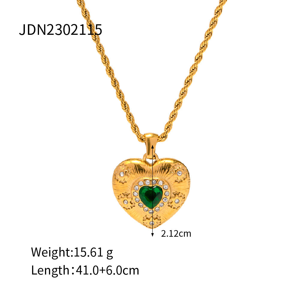 KalonBd Elegant gold zircon necklace. - KALONBD.COM