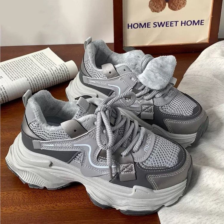 Thick-soled velvet warm Sneakers(36) - KALONBD.COM