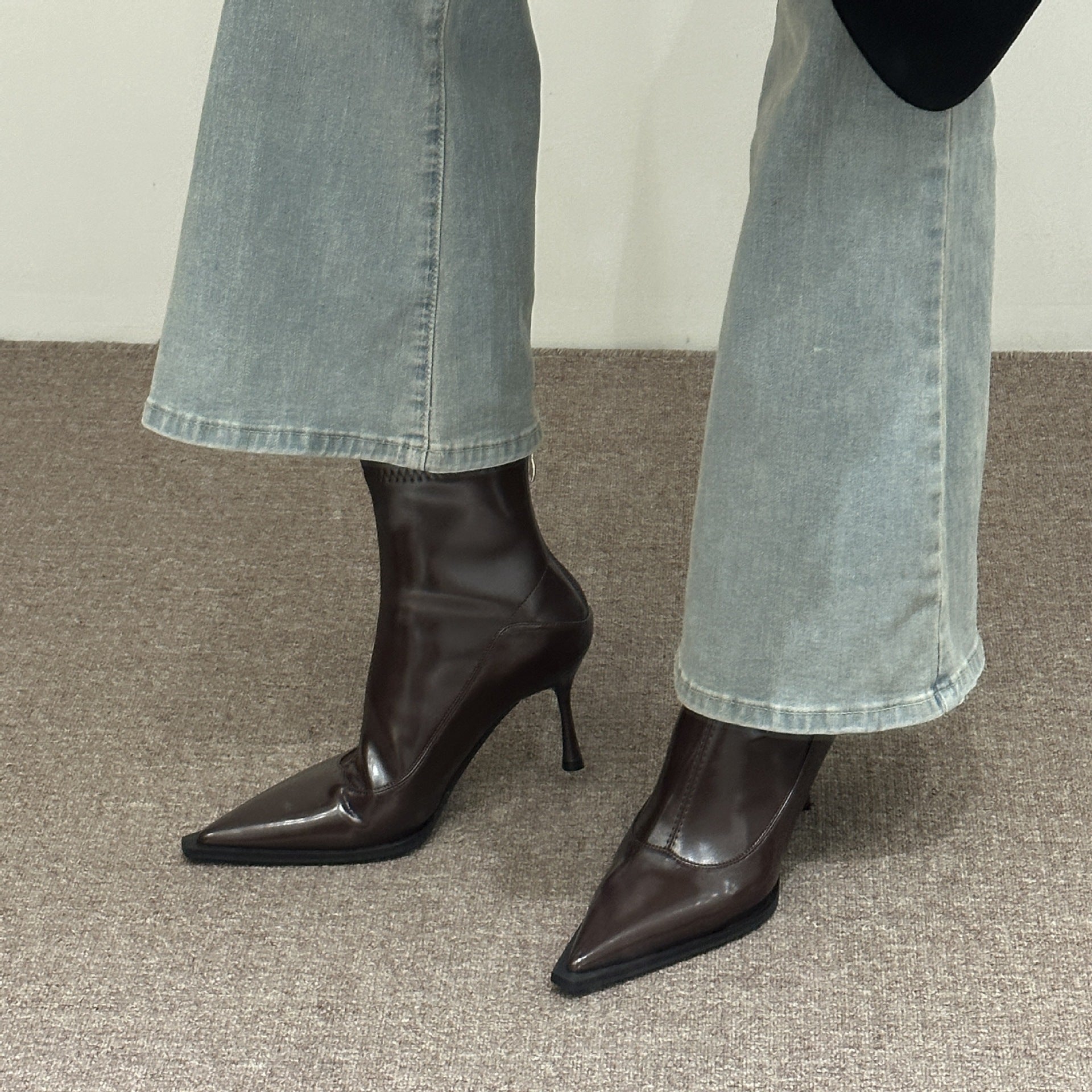 KalonBd American stiletto stitching skinny boots - KALONBD.COM