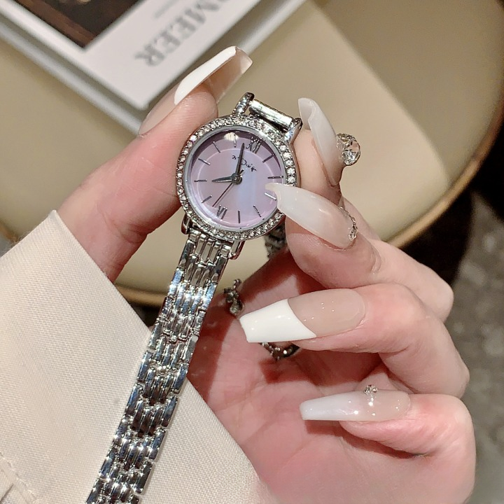 KalonBd Diamon silver belt watch - KALONBD.COM