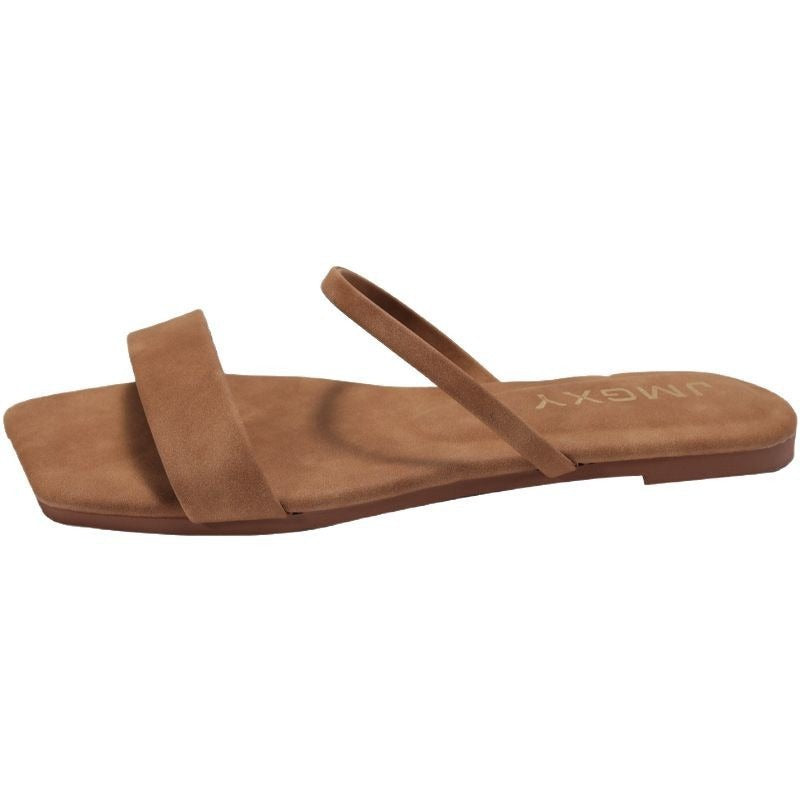 KalonBd flat bottom outdoor slippers