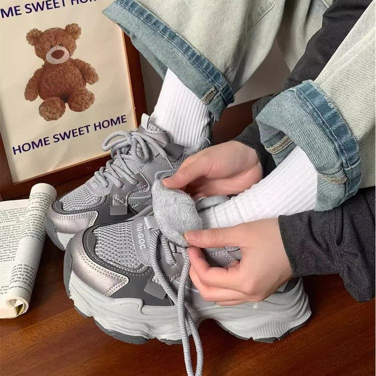 Thick-soled velvet warm Sneakers(36) - KALONBD.COM