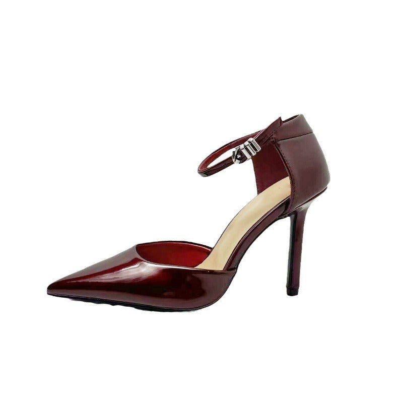 Kalonbd ZA25 Red Ankle Strap heels - KALONBD.COM