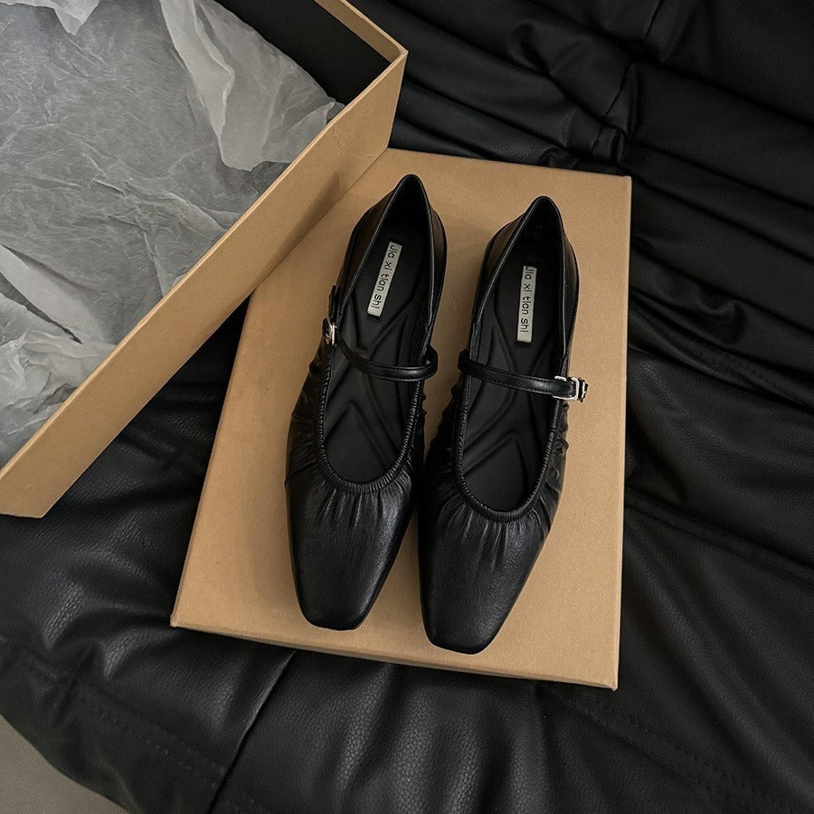 KalonBd Flat silver French shoe