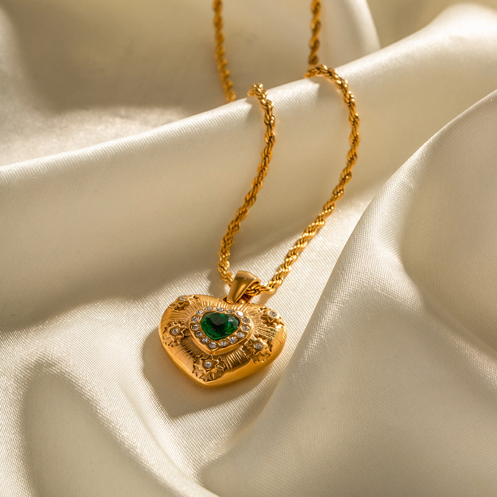 KalonBd Elegant gold zircon necklace. - KALONBD.COM