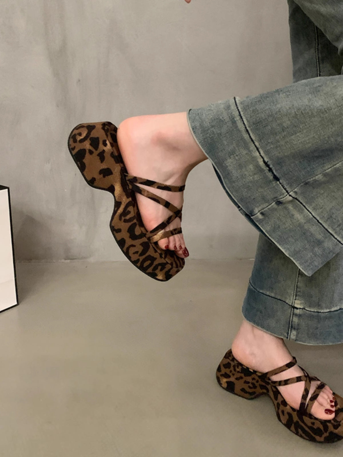 Leopard thick-soled Heels - KALONBD.COM
