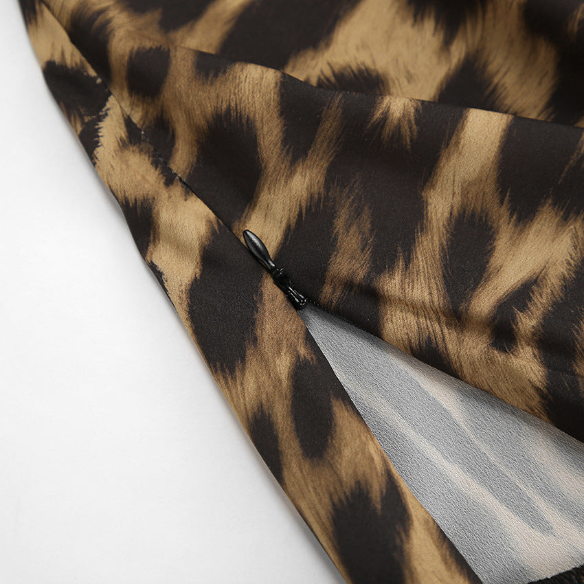 KalonBd Leopard print chiffon skirt(pre-book) - KALONBD.COM