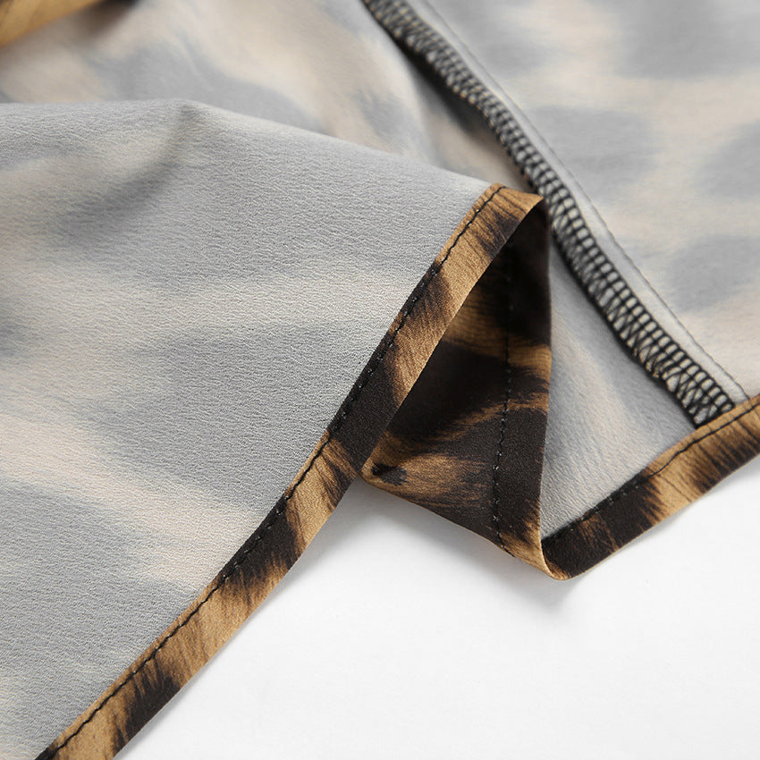 KalonBd Leopard print chiffon skirt(pre-book) - KALONBD.COM