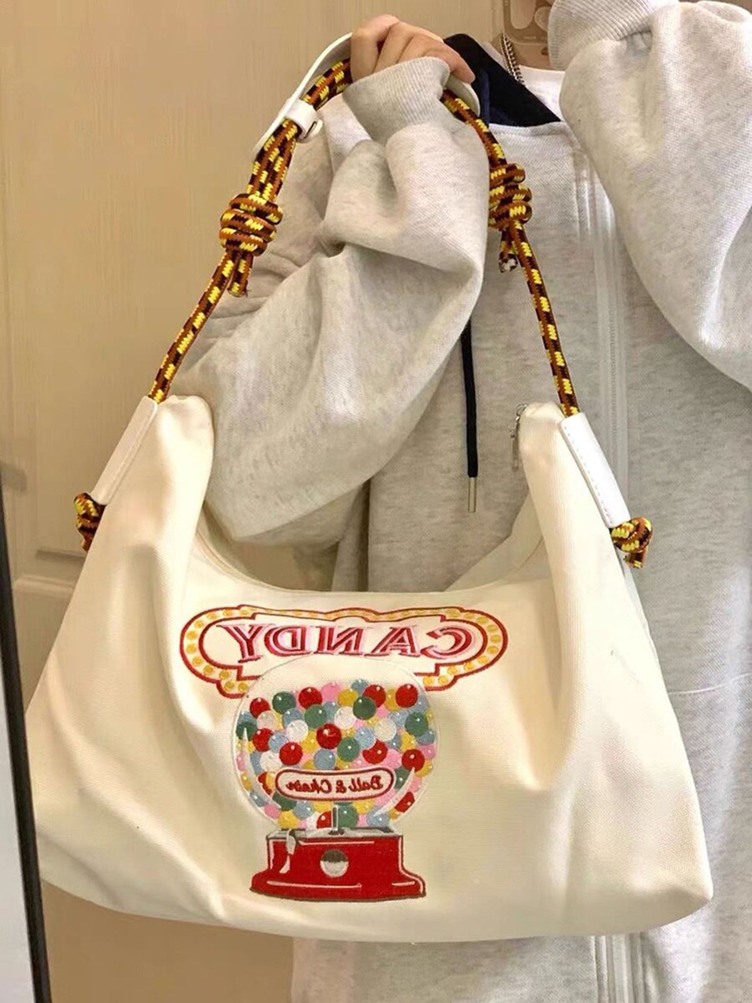 Brooklyn embroidered tote bag - KALONBD.COM