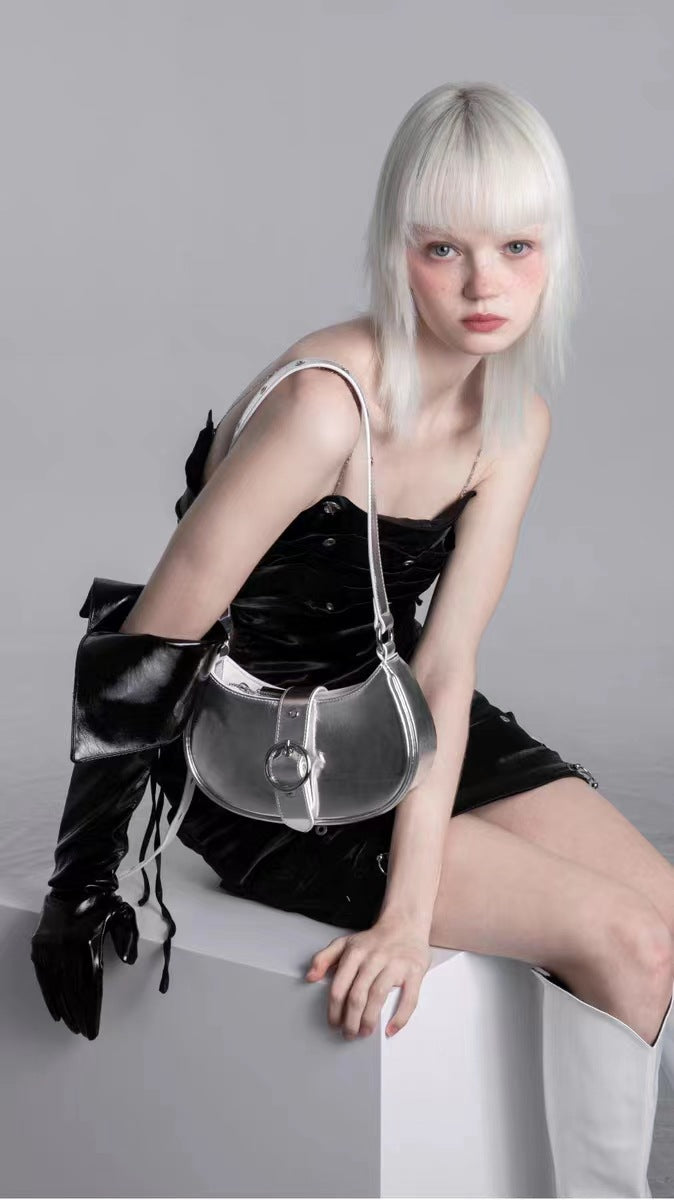 Designer silver saddle bag - KALONBD.COM