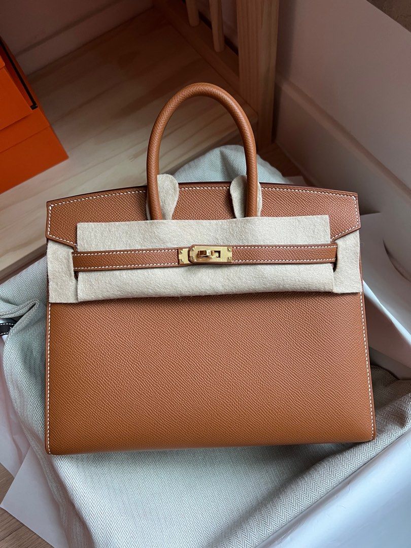 Kalonbd Togo Platinum Handbag-Brown(Pre-book)