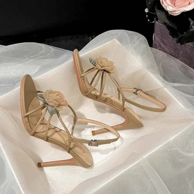 KalonBd Camellia flower high heels(Pre-Book)
