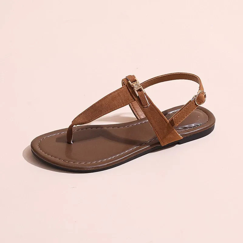 KalonBd Roman casual flat bottom thong sandals(Pre-Book)