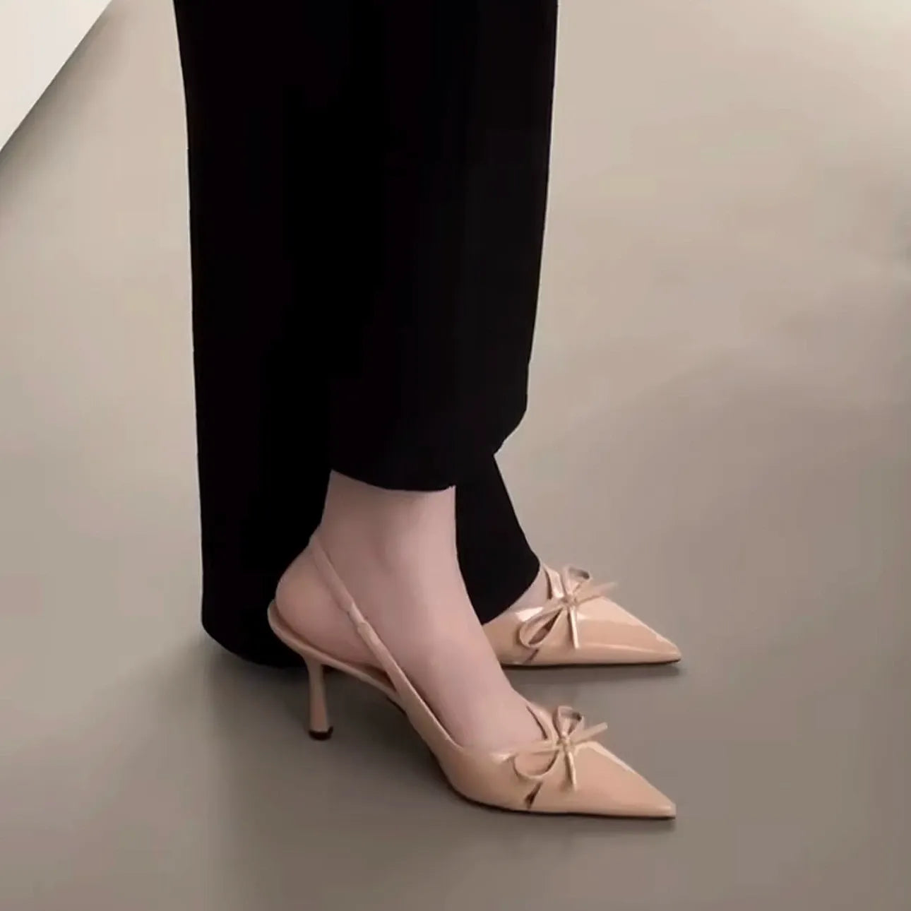 KalonBd pointed bow high heels