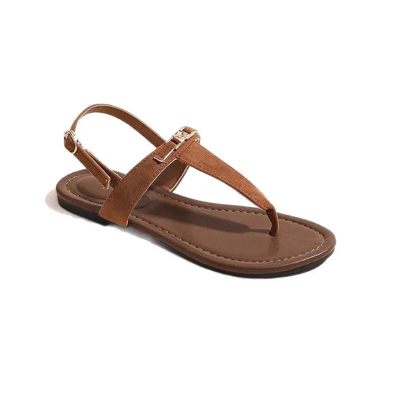 KalonBd Roman casual flat bottom thong sandals(Pre-Book)