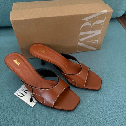 New Style Square Toe Heels(Pre-book)