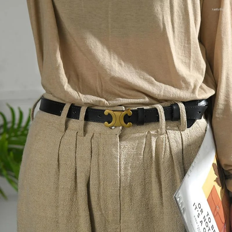 KalonBD CC genuine leather belt-Black(Pre-book) - KALONBD.COM