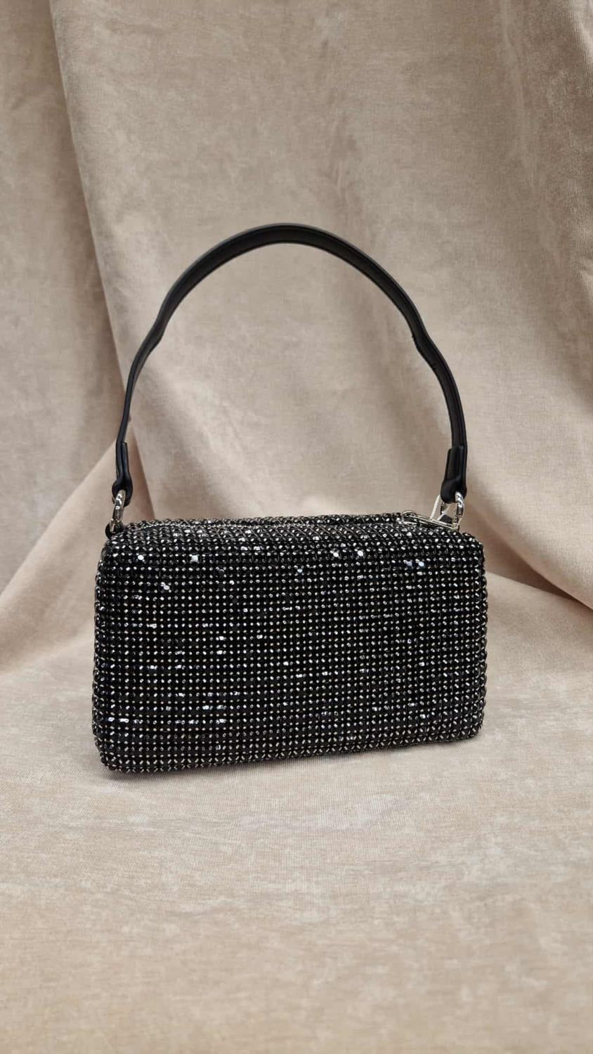 Kalonbd Rhinestone shoulder bag-Black - KALONBD.COM