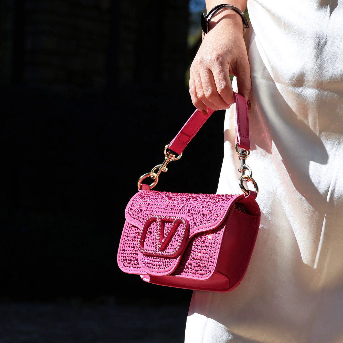 Kalonbd fashionable small shoulder bag-Rose gold(Pre-book)