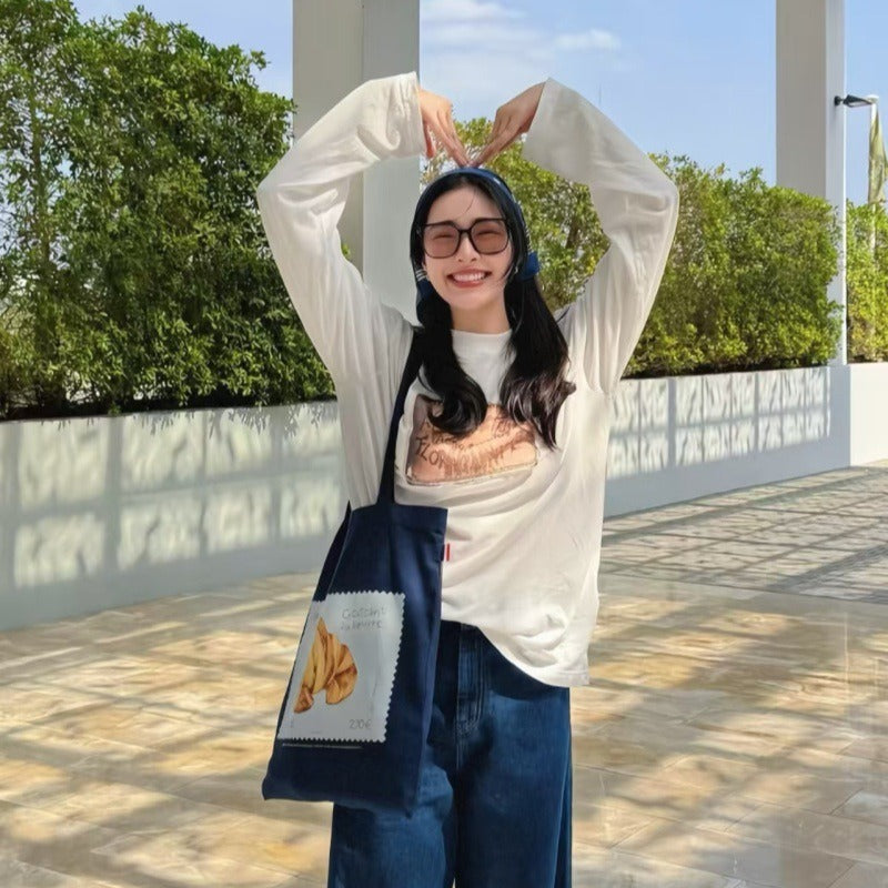 KalonBd French croissant canvas bag(Pre-book)