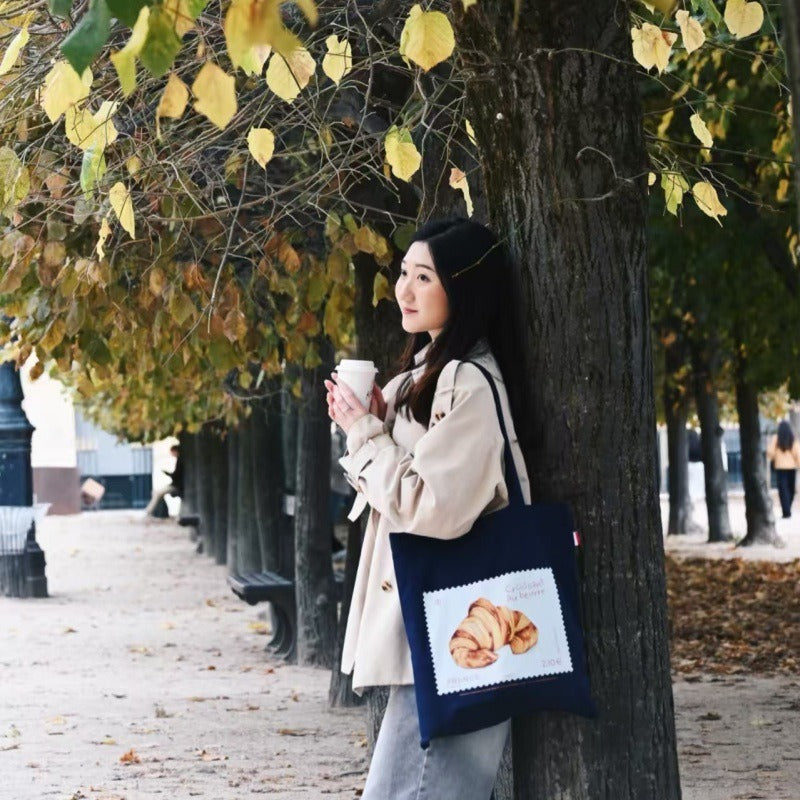 KalonBd French croissant canvas bag(Pre-book)