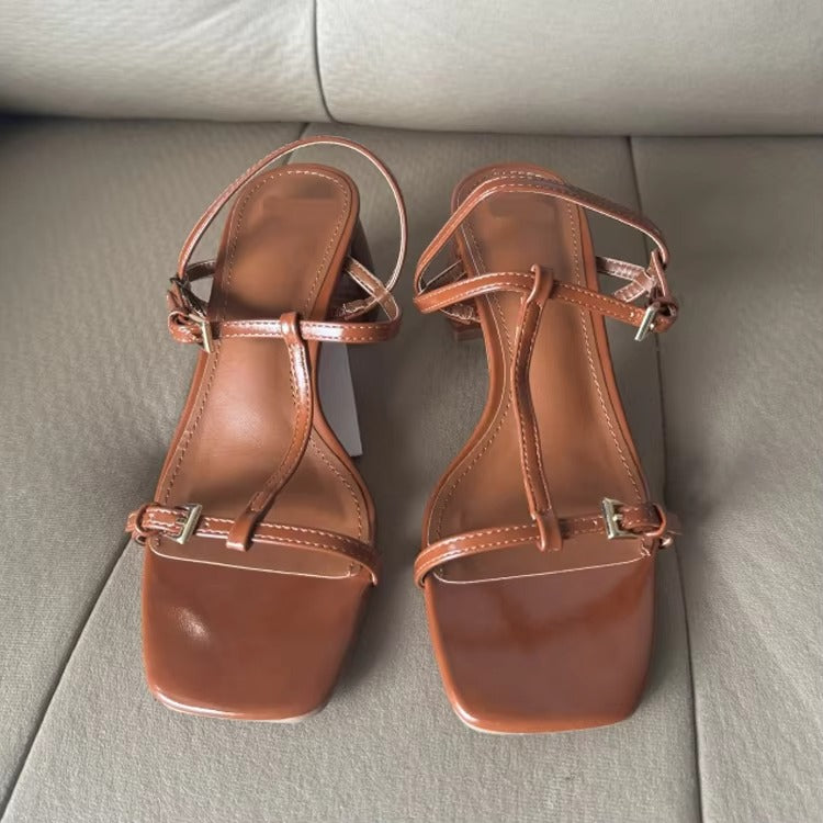 KalonBd Roman Square Chunky Heel(Pre-book) - KALONBD.COM