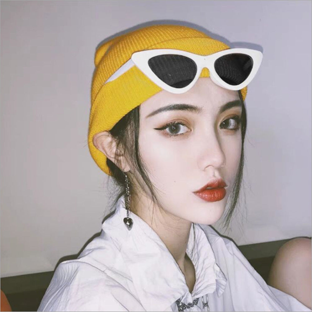 American cat eye sunglass white - KALONBD.COM