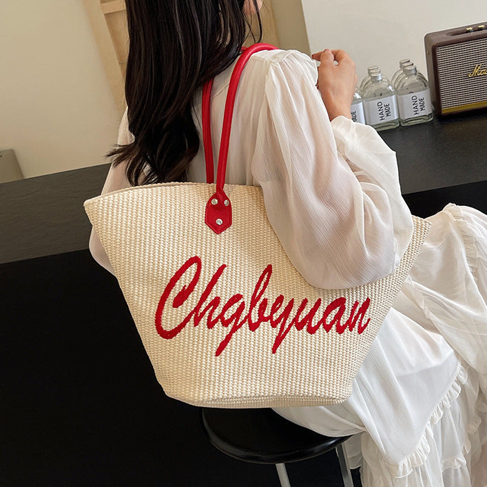 KalonBd straw tote bag - KALONBD.COM