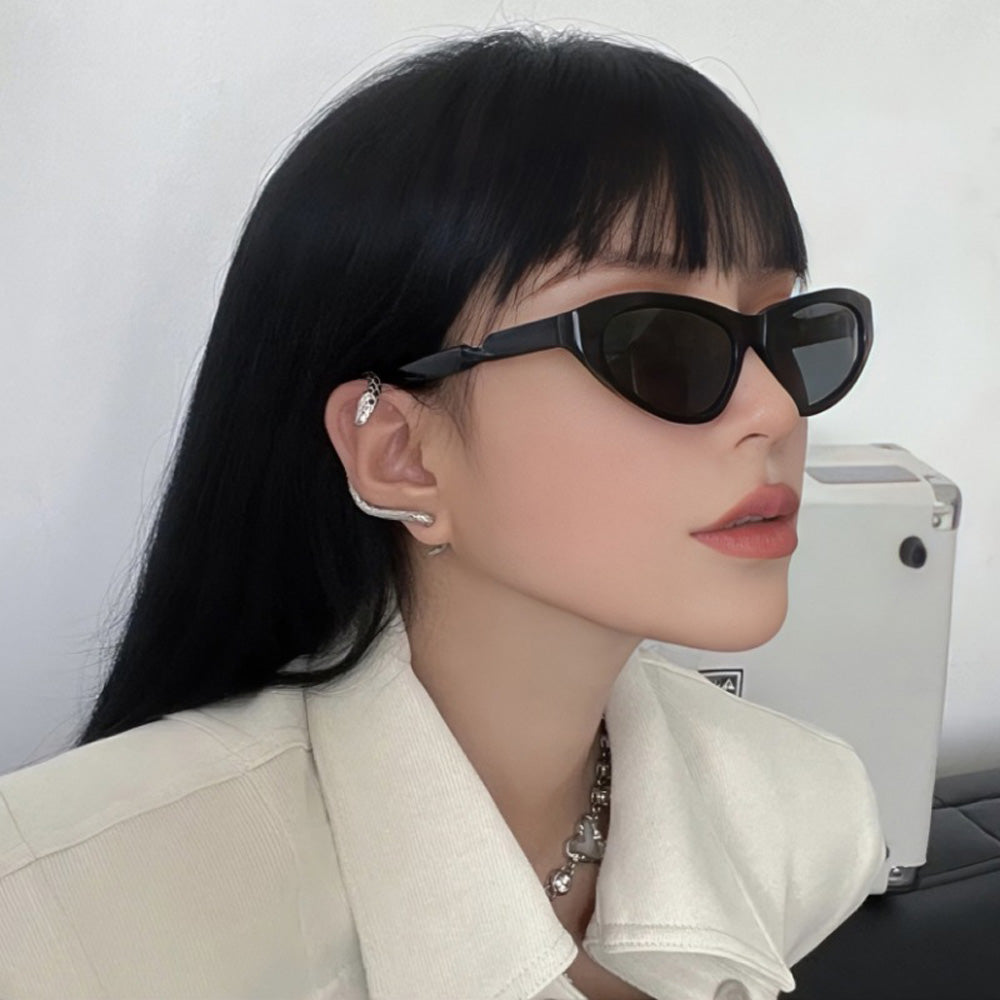 french cat eye exclusive sunglass Black - KALONBD.COM