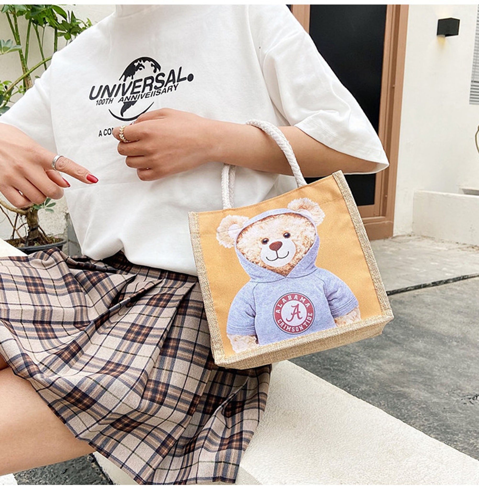 miniso cute canvas bag - KALONBD.COM