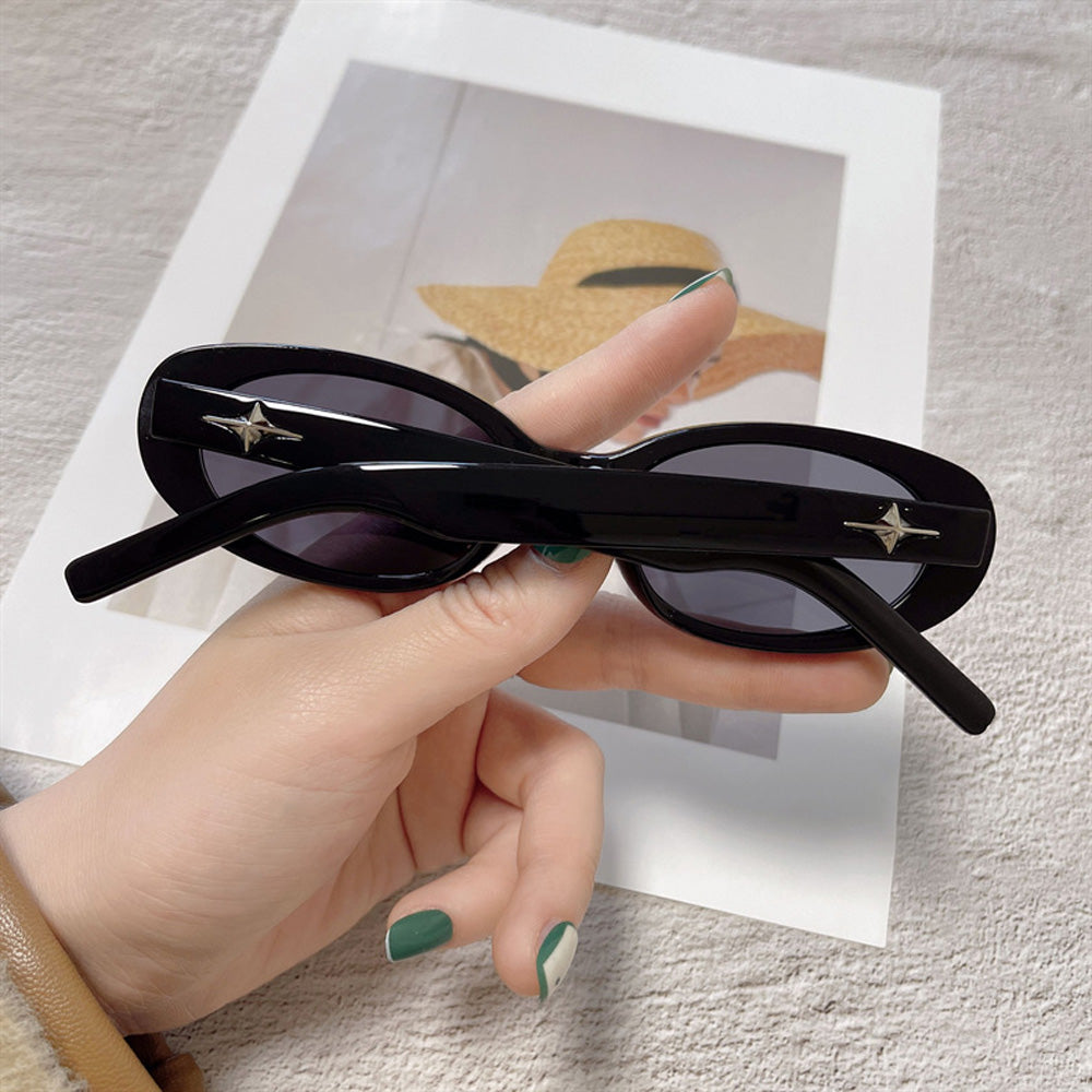 retro highend women sunglass Black - KALONBD.COM