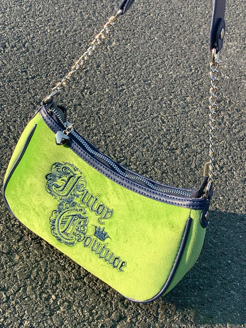 suede velvet embroidered bag - KALONBD.COM