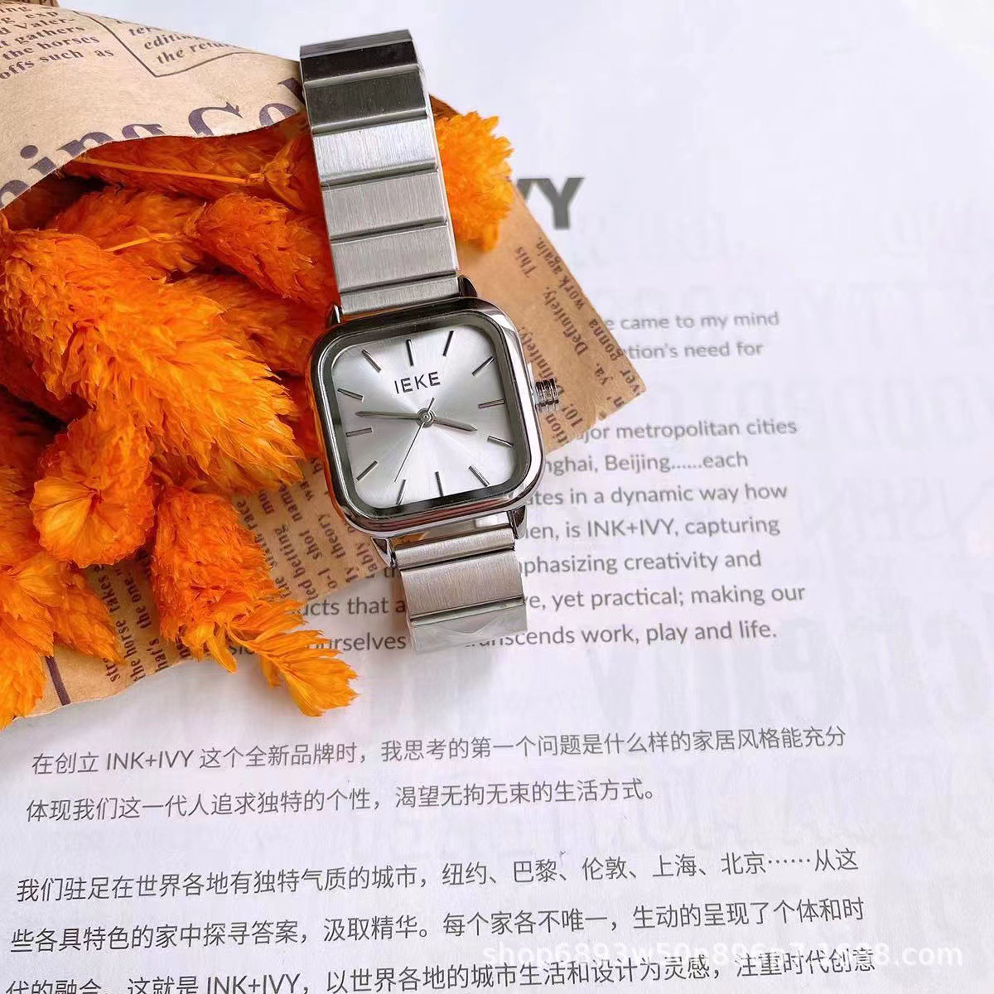 Retro square small dial watch-Silver - KALONBD.COM