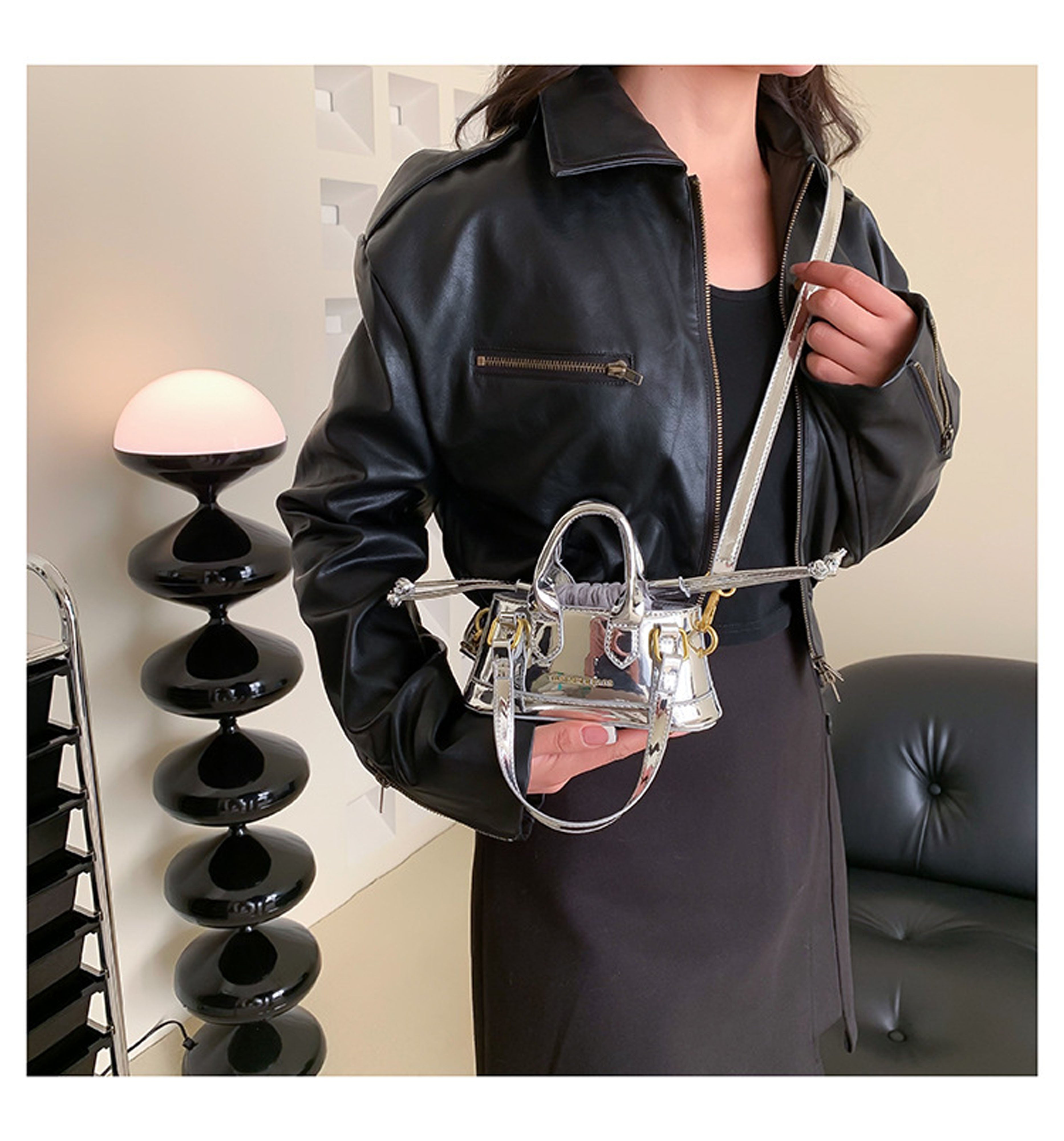 2023 new trendy mini shell bag-Silver - KALONBD.COM