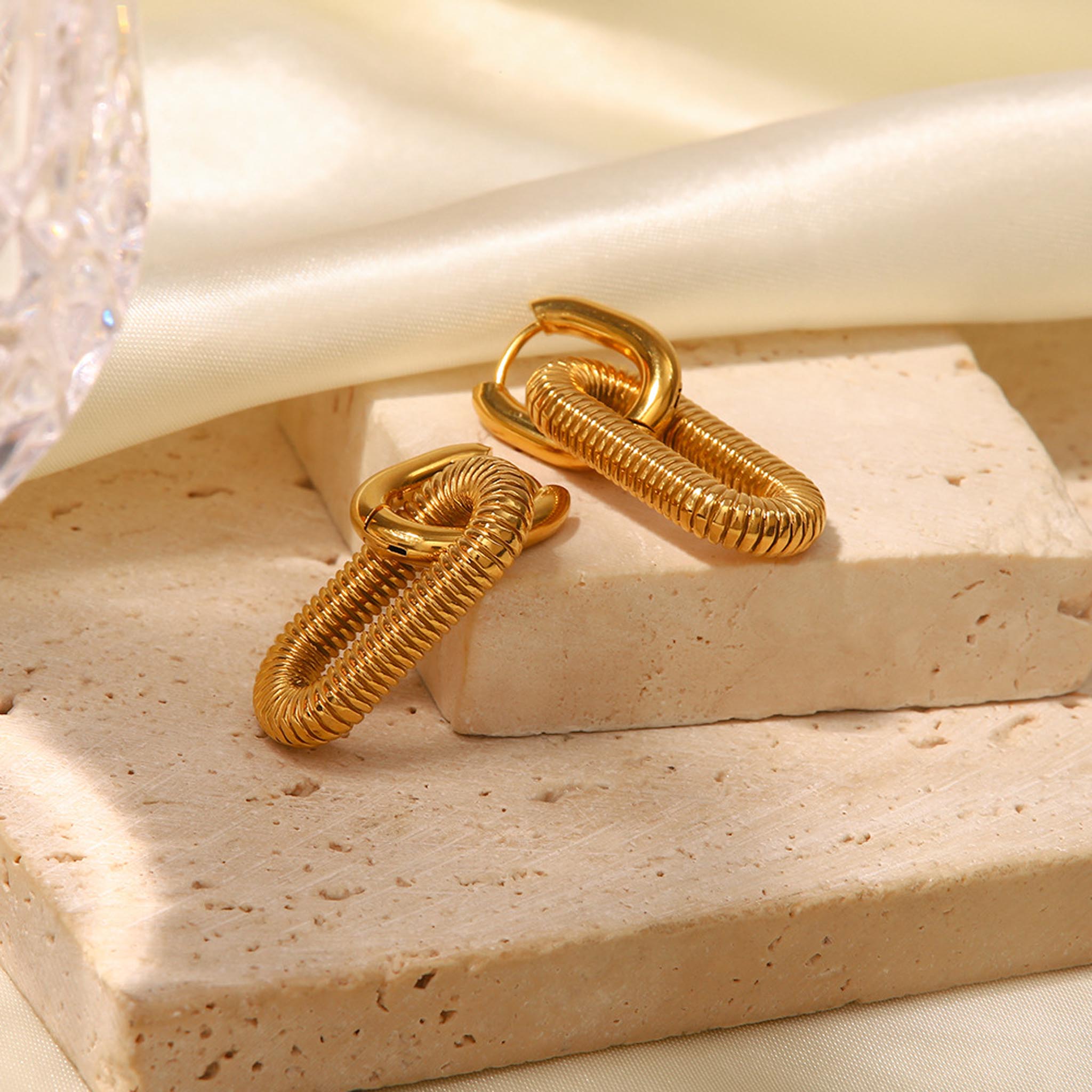 American high-end stainless steel earrings - KALONBD.COM