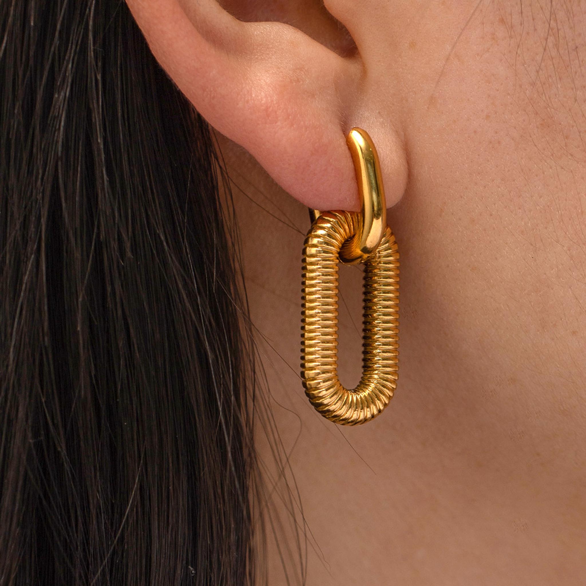 American high-end stainless steel earrings - KALONBD.COM
