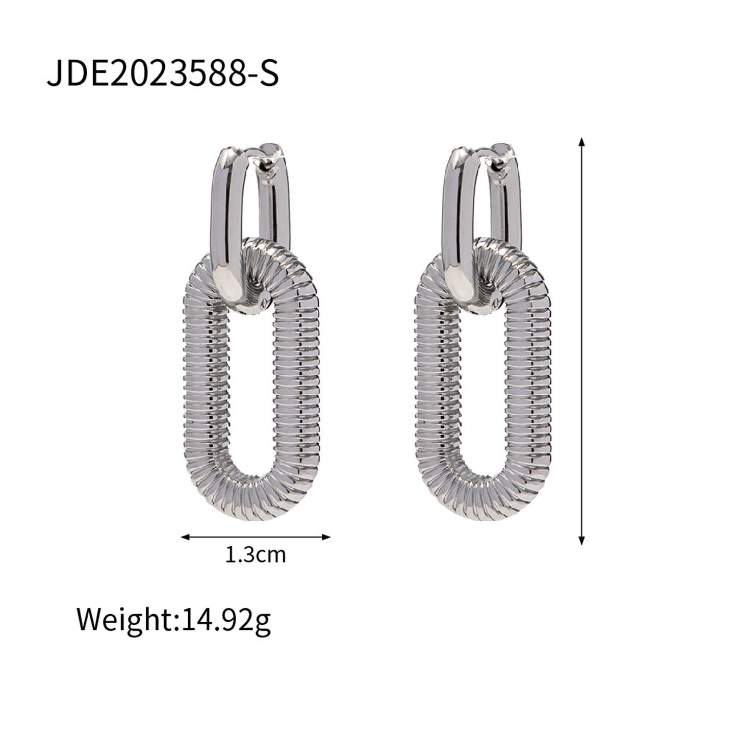 American high-end stainless steel earrings