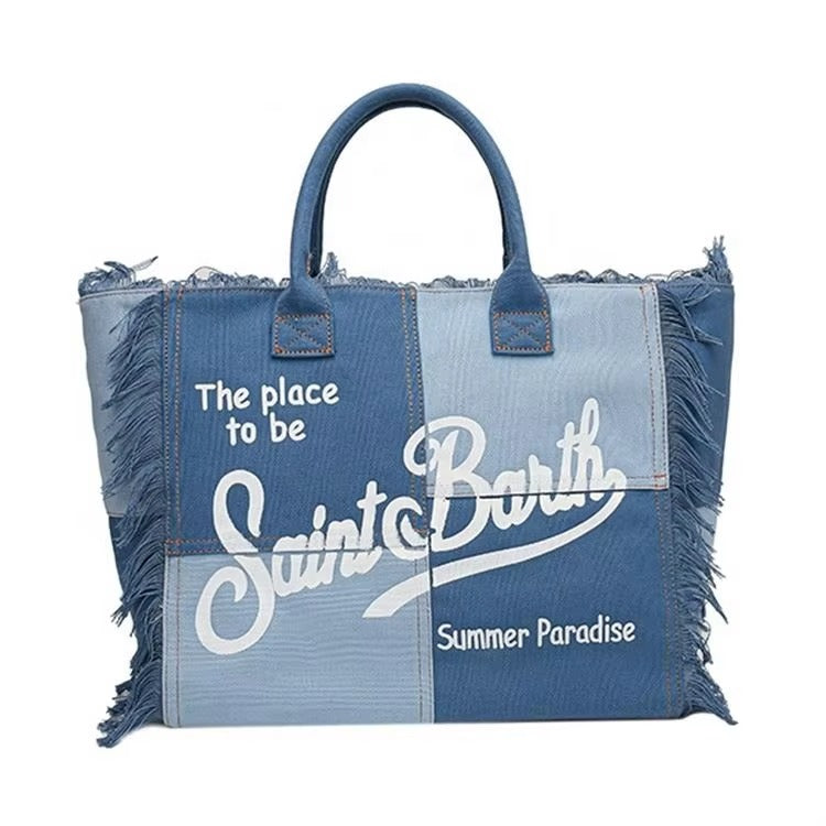 KalonBd European Denim Print Tote Bag - KALONBD.COM