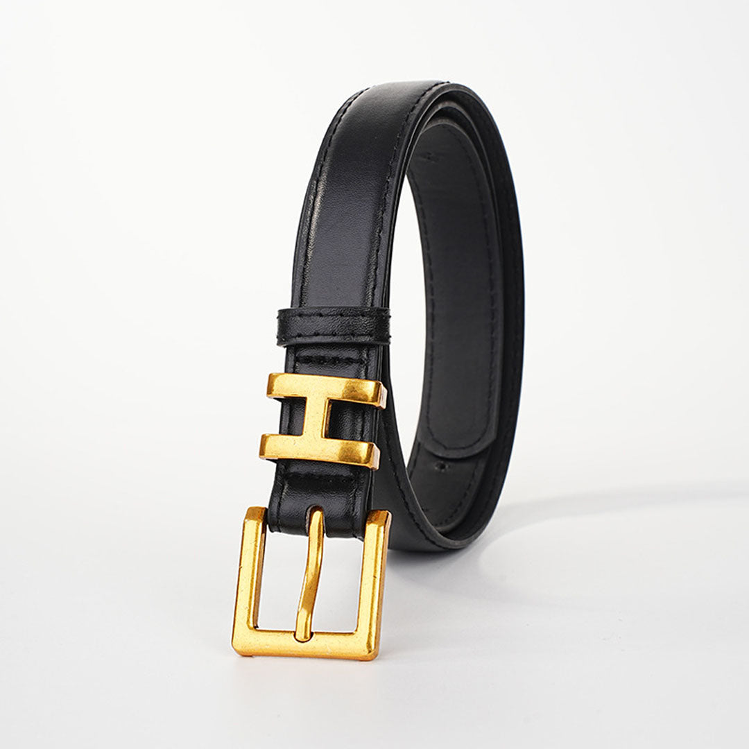 H family Genuine leather belt Black & Brown