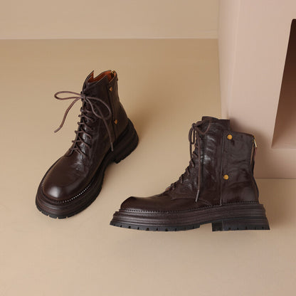 Maillard brown stylish short boots(pre-book) - KALONBD.COM